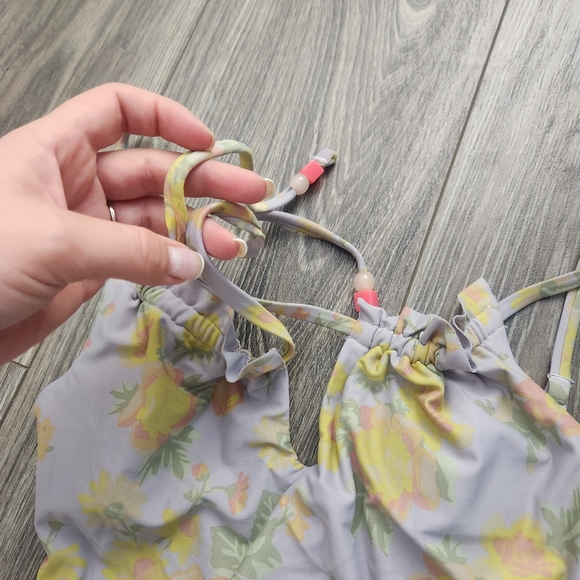 Aerie Floral Print One Piece Swimsuit XS - Picture 4 of 9